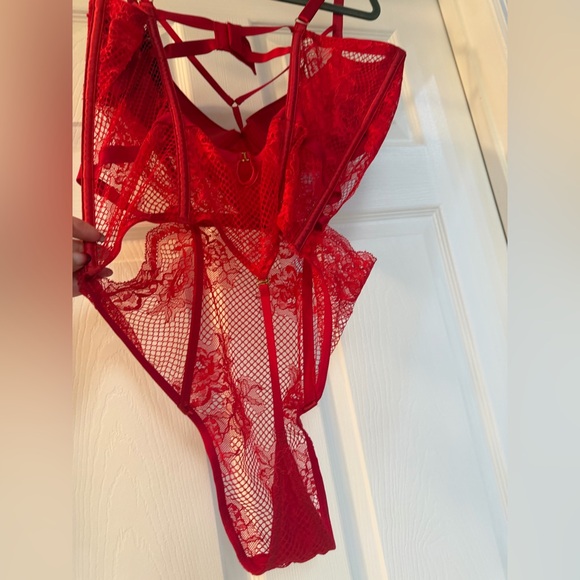Victoria's Secret Red Lace Lingerie - Picture 7 of 9